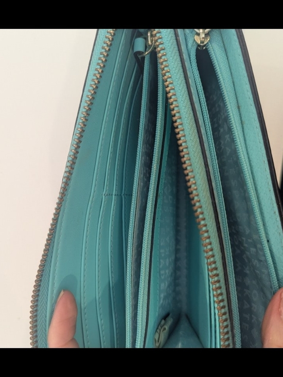 kate spade Turquoise Leather Wristlet Wallet - Picture 2 of 2